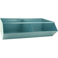 Sectional Bin Units, 100 lbs. Cap., 37" W x 24" D x 11" H, Blue Mukwa Safety Services