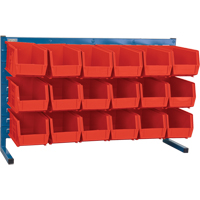 Rayonnage &agrave; persienne avec bacs, 18 bacs, 36" la x 8-1/4" p x 22" h Mukwa Safety Services