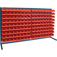 Rayonnage &agrave; persienne avec bacs, 144 bacs, 72" la x 15" p x 40" h Mukwa Safety Services