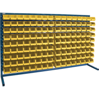 Rayonnage &agrave; persienne avec bacs, 144 bacs, 72" la x 15" p x 40" h Mukwa Safety Services