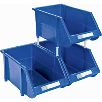 Stack & Hang Bin, 4-13/16" W x 3-3/16" H x 7-1/8" D, Blue Mukwa Safety Services