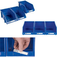 Stack & Hang Bin, 11-13/16" W x 7" H x 17-11/16" D, Blue Mukwa Safety Services