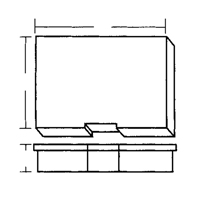 Compartment Case, Plastic, 15-1/2" W x 11-3/4" D x 2-1/2" H, Grey Mukwa Safety Services