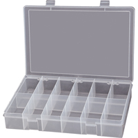 Boîtes &agrave; compartiments compactes en polypropyl&egrave;ne, 13-1/8" la x 9" p x 2-5/16" h, 12 compartiments Mukwa Safety Services