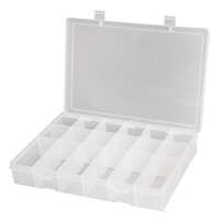 Boîtes &agrave; compartiments compactes en polypropyl&egrave;ne, 11" la x 6-3/4" p x 1-3/4" h, 18 compartiments Mukwa Safety Services
