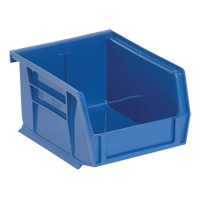 Ultra Stack & Hang Bin, 4-1/8" W x 3" H x 5-3/8" D, Blue Mukwa Safety Services