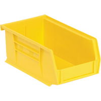 Ultra Stack & Hang Bin, 4-1/8" W x 3" H x 7-3/8" D, Yellow Mukwa Safety Services