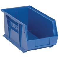 Ultra Stack & Hang Bin, 8-1/4" W x 7" H x 14-3/4" D, Blue Mukwa Safety Services
