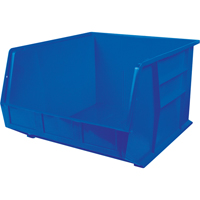 Ultra Stack & Hang Bin, 16-1/2" W x 11" H x 18" D, Blue Mukwa Safety Services