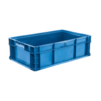 StakPak Plus 4845 System Containers, 15" W x 24" D x 7.5" H, Royal Blue Mukwa Safety Services