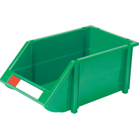 Stack & Hang Bin, 8-3/16" W x 6-3/16" H x 14" D, Green Mukwa Safety Services