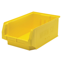 Contenants g&eacute;ants empilables, 12,375" la x 19,75" p x 7,875" h, Jaune Mukwa Safety Services