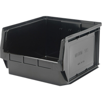 Contenant empilable, 18,375" la x 18,375" p x 11,875" h, Noir Mukwa Safety Services