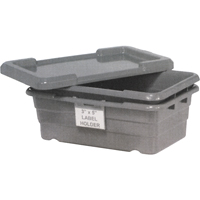 Bacs empilables en crois&eacute;, 16" la x  p x 8,5" h, Gris Mukwa Safety Services