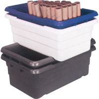 Bacs empilables en crois&eacute;, 16" la x  p x 8,5" h, Gris Mukwa Safety Services