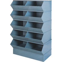 Pre-Engineered Sectional Systems, 5000 lbs. Cap., 37" W x 24" D x 55" H, Blue Mukwa Safety Services