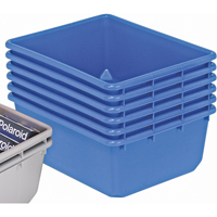 Contenants emboîtables QuanTub, 19" la x 24,5" p x 9,5" h, Bleu Mukwa Safety Services