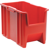 Contenants &agrave; empiler g&eacute;ants, 10,875" la x 17,5" p x 12,5" h, Rouge Mukwa Safety Services