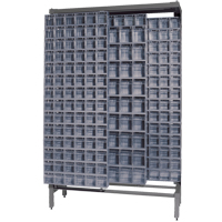 Syst&egrave;me de stockage &agrave; glissi&egrave;re &agrave; bacs basculants autonome, 48" la x 18" p x 77" h, 303 tiroirs Mukwa Safety Services