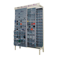 Syst&egrave;me de stockage &agrave; glissi&egrave;re &agrave; bacs basculants autonome, 48" la x 18" p x 77" h, 112 tiroirs Mukwa Safety Services