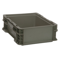 Contenant pliable et empilable, 15" la x 12" p x 5" h, Gris Mukwa Safety Services