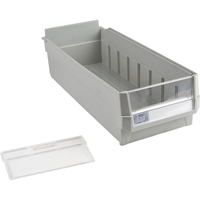 Replacement Drawer for KPC-HD Heavy-Duty Parts Cabinets, Plastic, 6-1/2" W x 14-4/5" D x 4" H, Grey Mukwa Safety Services