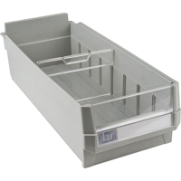 Replacement Drawer for KPC-HD Heavy-Duty Parts Cabinets, Plastic, 6-1/2" W x 14-4/5" D x 4" H, Grey Mukwa Safety Services