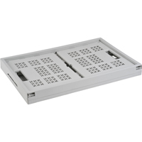 Bac repliable, 21" lo x 14" la x 10,5" h, Gris Mukwa Safety Services