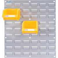 Metal Louvered Panel Bin Support Rack, 16 Bins, 18" W x 1/8" D x 19" H Mukwa Safety Services