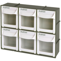 Heavy-Duty Tilt Bin, 11-3/4" W x 3-1/2" D x 9-3/4" H, 6 Drawers Mukwa Safety Services