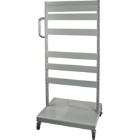 Mobile Tilt Bin Rack - Cart Only, Double-sided, 26-1/4" W x 22" D x 57-1/2" H Mukwa Safety Services