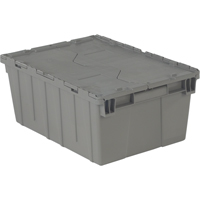 Contenants de distribution Flipak en plastique poly&eacute;thyl&egrave;ne (PE), 21,9" x 15,2" x 9,3", Gris Mukwa Safety Services