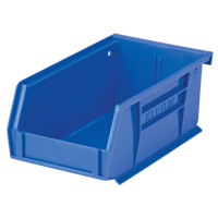 Stack & Hang Bin, 4-1/8" W x 3" H x 7-3/8" D, Blue Mukwa Safety Services