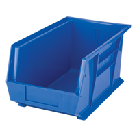 Stack & Hang Bin, 8-1/4" W x 7" H x 14-3/4" D, Blue Mukwa Safety Services