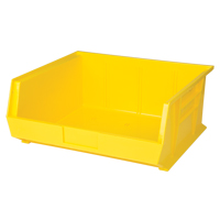 Stack & Hang Bin, 16-1/2" W x 7" H x 14-3/4" D, Yellow Mukwa Safety Services