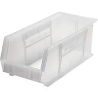 Bacs ultra empilable & suspendable, 8-1/4" la, 7" h x 18" p, Transparent Mukwa Safety Services