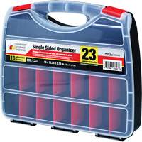 Boîte &agrave; compartiments en plastique, 12-1/4" la x 15" p x 2-3/4" h, 23 compartiments Mukwa Safety Services