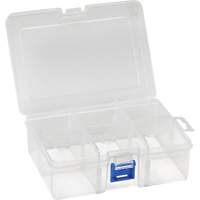 Boîte &agrave; compartiments en plastique, 4,75" la x 6,75" p x 2,25" h, 6 compartiments Mukwa Safety Services
