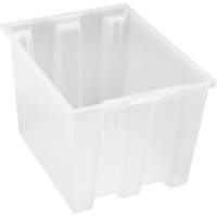 Contenant robuste Stack & Nest, 13" x 15,5" x 19,5", Transparent Mukwa Safety Services