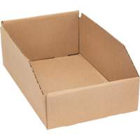 Boîtes profondes en carton ondul&eacute;, 7-5/8" la x 11-5/16" p x 4-1/2" h, Beige Mukwa Safety Services