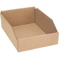Boîtes profondes en carton ondul&eacute;, 8-3/4" la x 11-1/4" p x 4-1/2" h, Beige Mukwa Safety Services