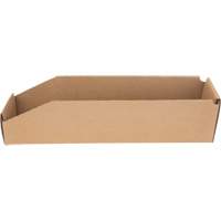 Boîtes profondes en carton ondul&eacute;, 3-3/4" la x 17-1/4" p x 4-1/2" h, Beige Mukwa Safety Services