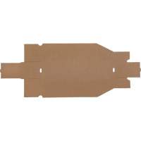 Boîtes profondes en carton ondul&eacute;, 3-3/4" la x 17-1/4" p x 4-1/2" h, Beige Mukwa Safety Services