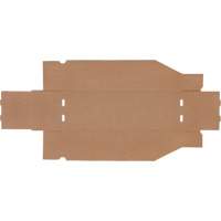 Boîtes profondes en carton ondul&eacute;, 5-3/4" la x 17-1/4" p x 4-1/2" h, Beige Mukwa Safety Services