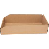 Boîtes profondes en carton ondul&eacute;, 7-3/4" la x 17-1/4" p x 4-1/2" h, Beige Mukwa Safety Services