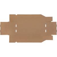 Boîtes profondes en carton ondul&eacute;, 7-3/4" la x 17-1/4" p x 4-1/2" h, Beige Mukwa Safety Services