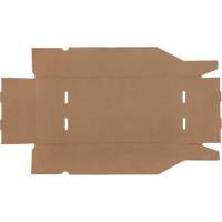 Boîtes profondes en carton ondul&eacute;, 9-3/4" la x 17-1/4" p x 4-1/2" h, Beige Mukwa Safety Services