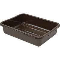 Bac d'entreposage tout usage &agrave; fond rainur&eacute;, 5" ha x 15" p x 21" lo, Plastique, Brun Mukwa Safety Services