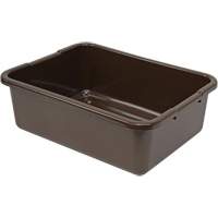 Bac d'entreposage tout usage &agrave; fond rainur&eacute;, 7" ha x 15" p x 21" lo, Plastique, Brun Mukwa Safety Services