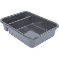 Bac d'entreposage tout usage &agrave; compartiment, 5" ha x 15" p x 20" lo, Plastique, Gris Mukwa Safety Services